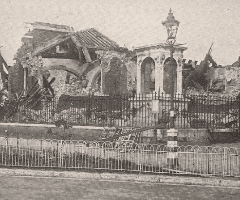 The Church in ruins after blitz in 1941