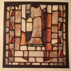 Painting of 1340 window as discovered in 1922