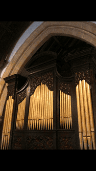 The case believed to be of the former Renatus Harris organ, now in Holsworthy Church, Devon