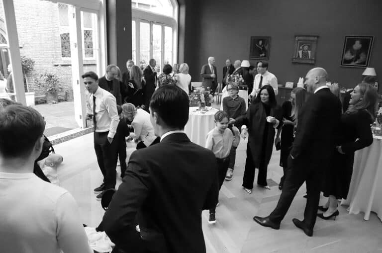 Post baptism celebration in Petyt Hall