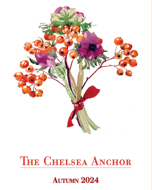 A bunch of flowers and berries,the cover of "The Chelsea Anchor Autumn 2024"