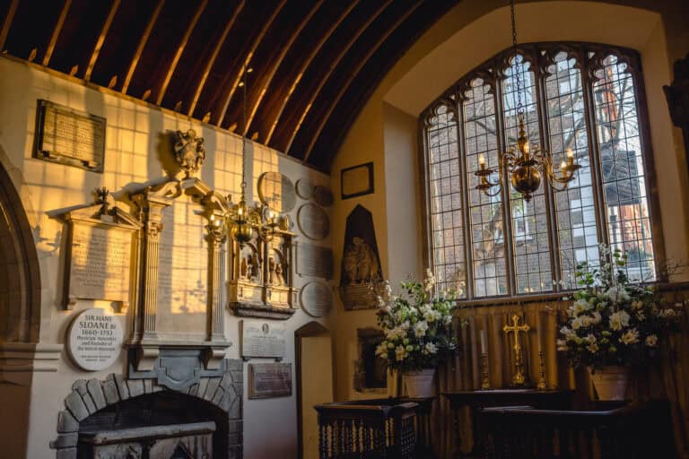 Inside Chelsea Old Church