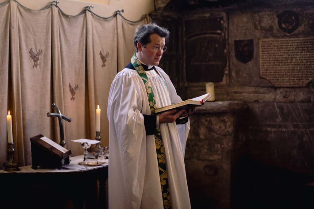 Max reading from the bible